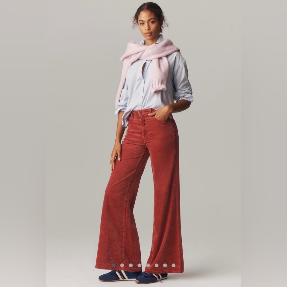 The Robbie corduroy high rise flare Jean by Pilcro